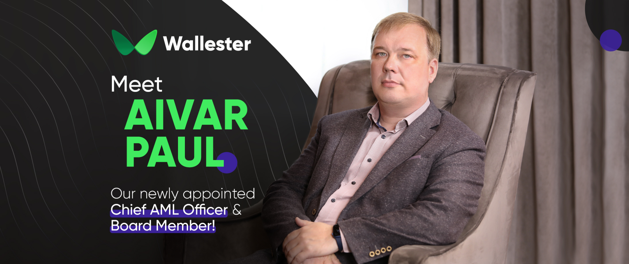 Aivar Paul joined Wallester team 