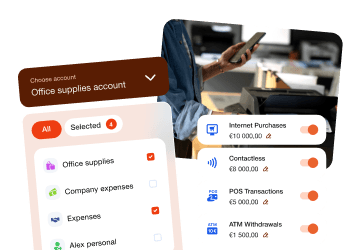 UI with multi-select for choosing accounts