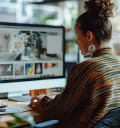 Designer at work