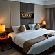 double bed with pillows
