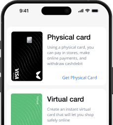 Physical card and Virtual card