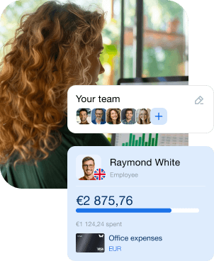 The manager tracks all company expenses in a single dashboard